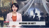 Only 1 in 10 unmarried Koreans 'feel strongly' about having wedding ceremony: Survey