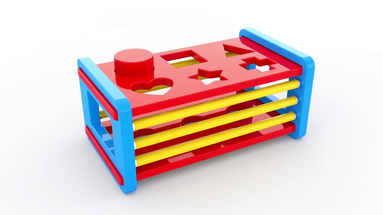 Colors for Children to Learn with Wooden Street Vehicles Toys - Colors and Shapes Video Collection