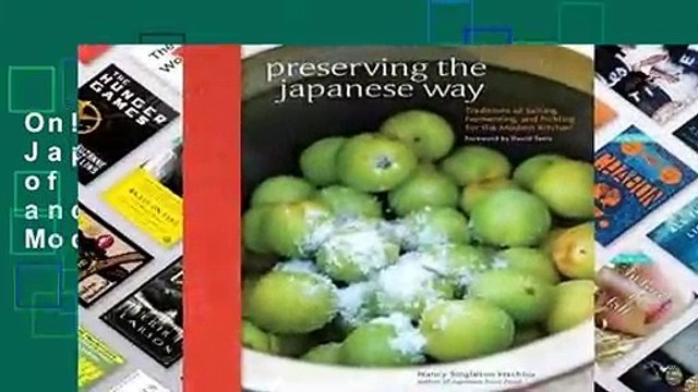 Online Preserving the Japanese Way: Traditions of Salting, Fermenting, and Pickling for the Modern