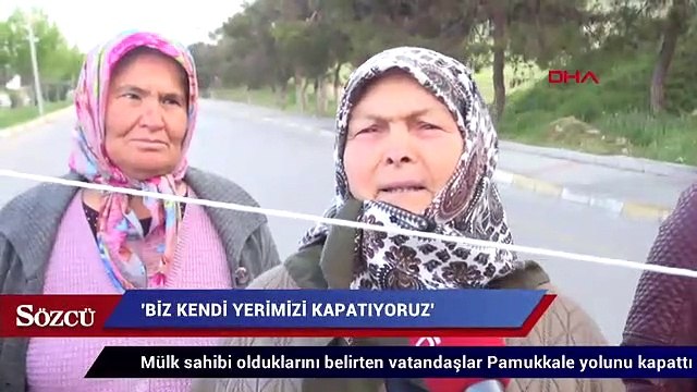Özel mülkiyet olduğu gerekçesiyle Pamukkale yolunu kapattılar