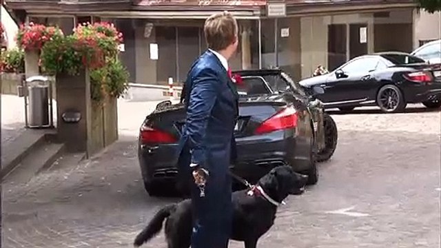 Mercedes-Benz SL 63 AMG & SLK 55 AMG Wedding Cars Driving by & Opening Roof