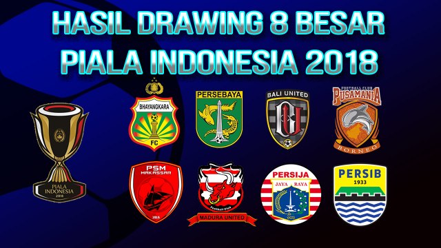 Hasil Drawing 8 Besar Piala Indonesia 2018, Persib Akan Hadapi Anak Asuh dari Mantan Pelatihnya
