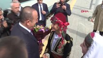 Konya Dışişleri Bakanı Mevlüt Çavuşoğlu Konya Tren Garında Karşılandı