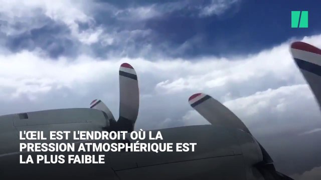 Ces images surprenantes montrent le calme qui règne à l'intérieur de l'ouragan Florence