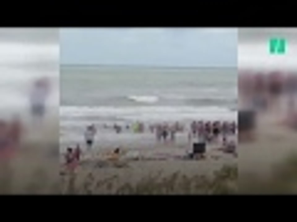 Les baigneurs de cette plage américaine ont fait une chaîne humaine pour sauver des nageurs