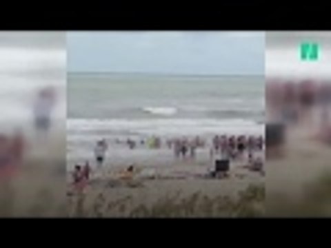 Les baigneurs de cette plage américaine ont fait une chaîne humaine pour sauver des nageurs