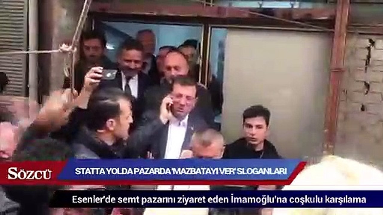İmamoğlu'na semt pazarında büyük ilgi