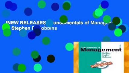 [NEW RELEASES]  Fundamentals of Management by Stephen P. Robbins