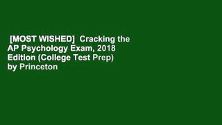 [MOST WISHED]  Cracking the AP Psychology Exam, 2018 Edition (College Test Prep) by Princeton