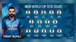 ICC World Cup 2019 India Player List: BCCI announces Indian Squad led by Virat Kohli & Rohit Sharma