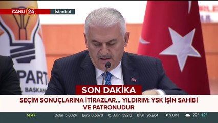 Binali Yıldırım konuşuyor