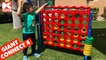 GIANT CONNECT 4  FOUR Family Game Night Life Size Toy || Keith's Toy Box