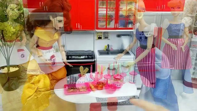 Cendrillon de Barbie, de Cuisine de Cuisine Jouet Crêpes سندريلا باربي المطبخ Cinderela Barbie boneca Cozinha