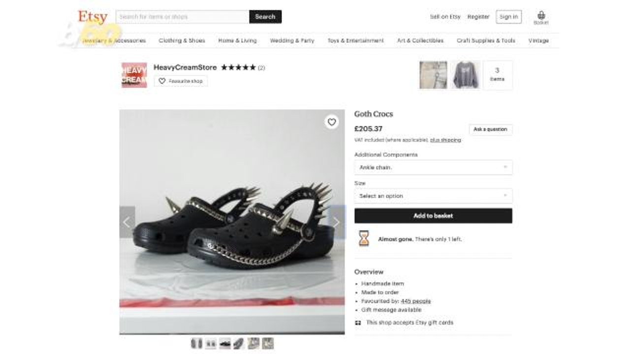 ‘Goth Crocs’ Exist And People Are Totally Into It