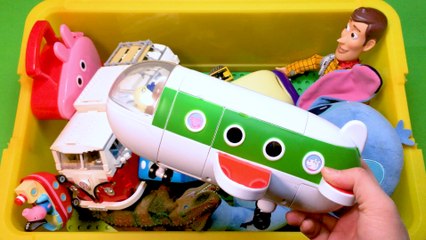 Learn Characters, Vehicles, Colors with Ben & Holly, Peppa Pig, PAW Patrol in toy box for Kids