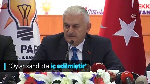 Binali Yıldırım: Oylar sandıkta iç edilmiştir