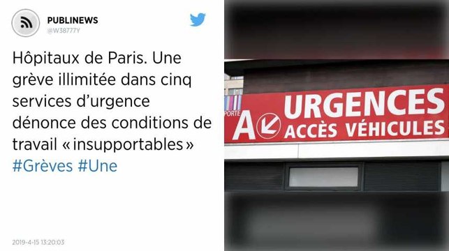 Hôpitaux de Paris. Une grève illimitée dans cinq services d’urgence dénonce des conditions de travail « insupportables »