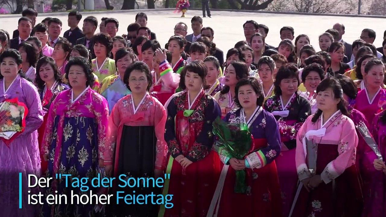 "Tag der Sonne": Nordkorea feiert Staatsgründer