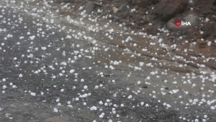 Ordu'ya Fındık Büyüklüğünde Dolu Yağdı