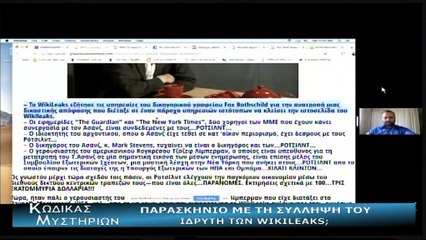 Κώδικας Μυστηρίων (13-04-2019) μέρος Γ΄:Παρασκήνιο με τη σύλληψη του ιδρυτή των Γουίκι Λικς;