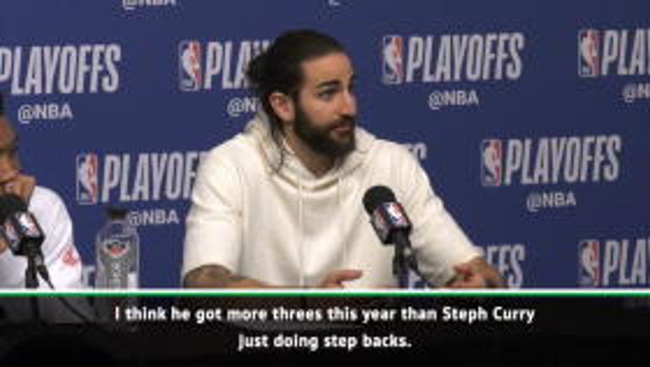We can't stop Harden making threes- Rubio