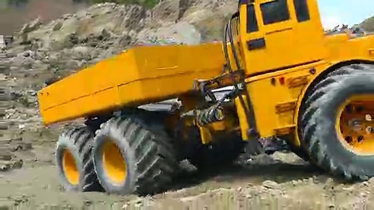 مركبات الصليب الأحمر في أكبر موقع البناء! طامية العالم بطانة 6X6! شاحنة الزائد!