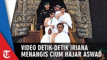 Video Detik-detik saat Iriana Menangis setelah Cium Hajar Aswad hingga Dipeluk Jokowi