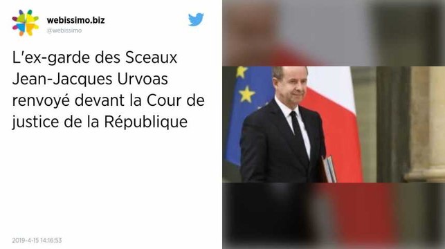 L’ancien ministre Jean-Jacques Urvoas renvoyé devant la Cour de justice de la République