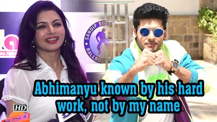 Abhimanyu known by his hard work, not by my name : Bhagyashree