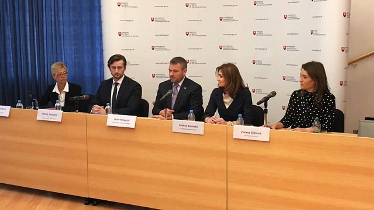 ZÁZNAM: TK premiéra P. Pellegriniho a ministerky zdravotníctva M. Kalavskej