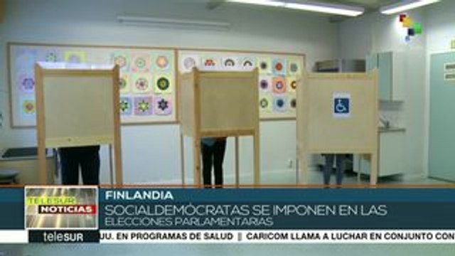Por 2 décimas socialdemócratas ganan parlamentarias finlandesas