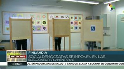 Por 2 décimas socialdemócratas ganan parlamentarias finlandesas