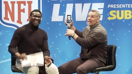 Warner receives a surprise phone call from Tom Brady during NFL UK show
