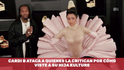 Cardi B ataca a quienes la critican por cómo viste a su hija Kulture