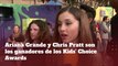 Ariana Grande y Chris Pratt son los ganadores de los Kids' Choice Awards