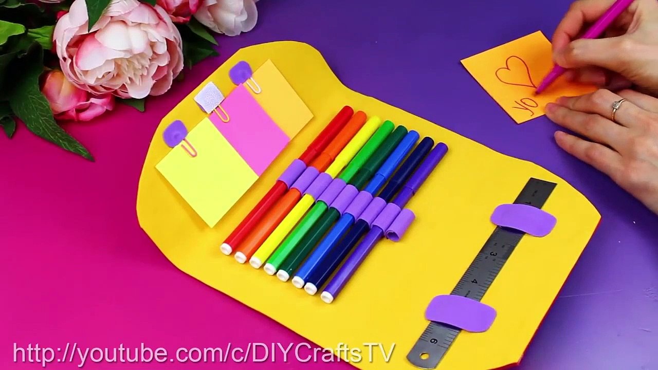 DIY STYLISH ORGANIZER BAG TUTORIAL PENCIL CASE IDEA