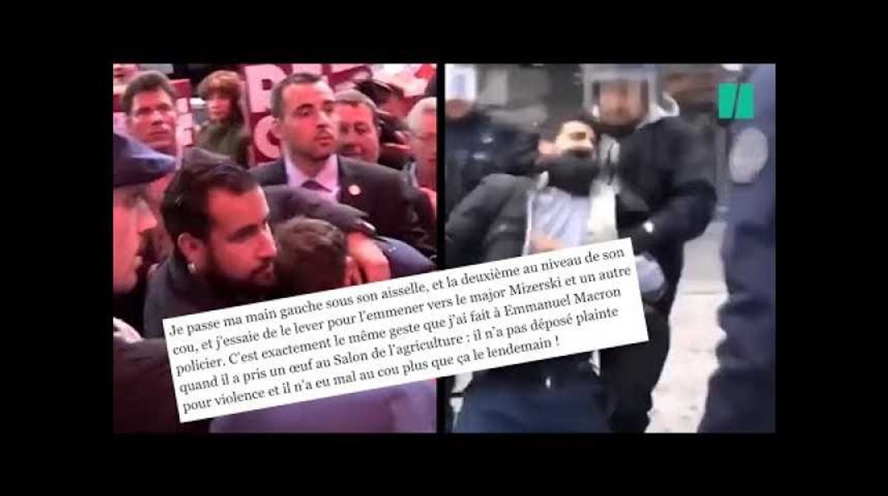 Pour Benalla, "C'est exactement le même geste que j’ai fait à Macron quand il a pris un œuf"
