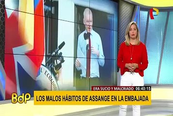 Julian Assange: Ecuador denunció malos hábitos durante su estancia en embajada