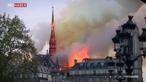 Ünlü Notre Dame Katedrali yanıyor