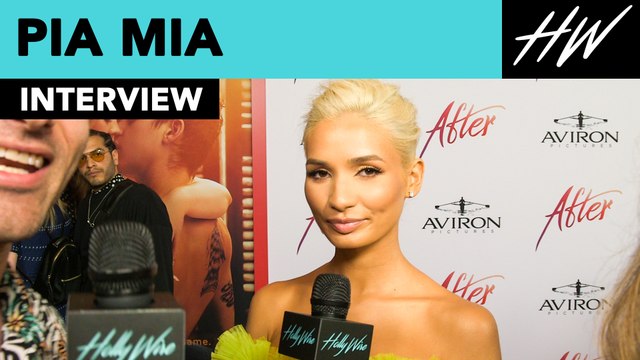 After star Pia Mia Spills About Hanging With Hero Fiennes-Tiffin & Josephine Langford! | Hollywire