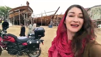 Canadian Lady Biker in Pakistan