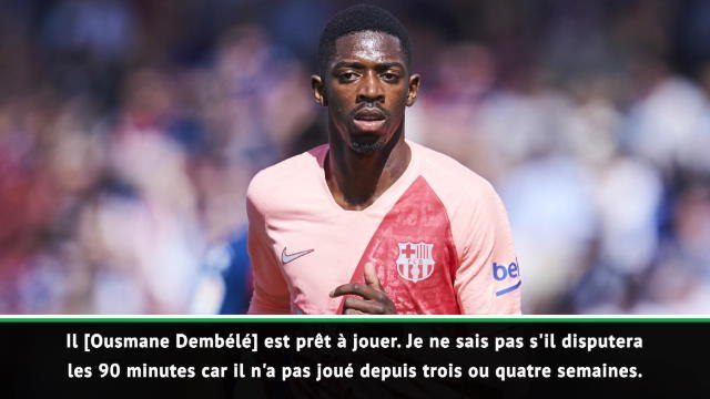 Quarts - Valverde optimiste pour Messi et Dembélé