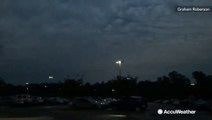 Severe storms create incredible lightning display