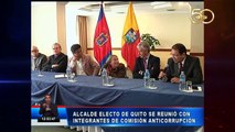 Alcalde electo de Quito, Jorge Yunda se reunió con integrantes de Comisión Anticorrupción