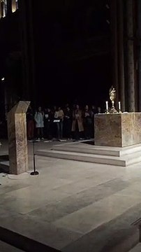 Incendie à Notre-Dame de Paris : veillée en l'église Saint-Germain-des-Prés à Paris