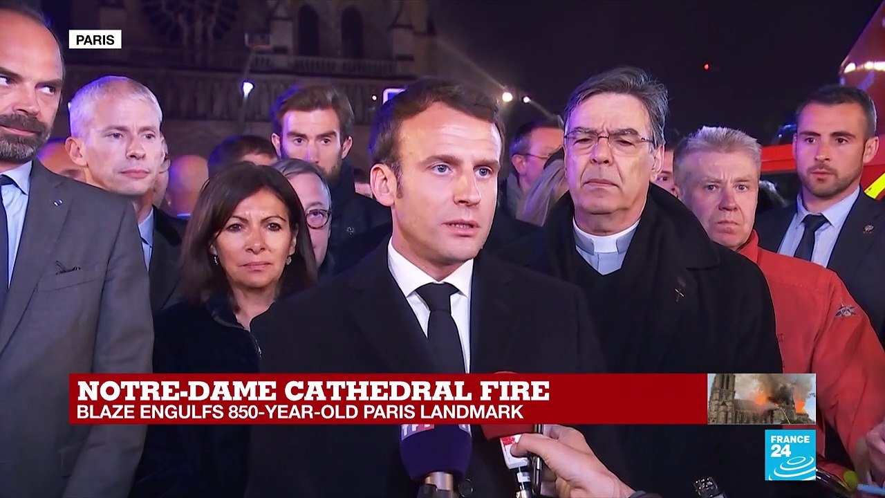 Macron on Notre Dame: 'This cathedral will be rebuilt'