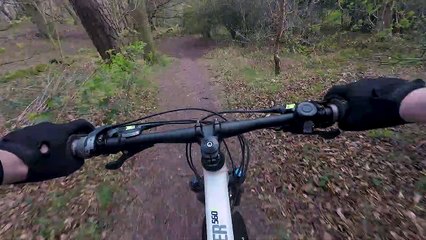 MTB Trail riding Corstorphine Hill, Edinburgh, Scotland.