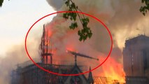 프랑스 파리 노트르담 대성당 화재...붕괴되는 첨탑 / YTN