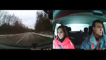 Russian Couple Hits Moose Crossing A Highway (Dash Cam Footage)