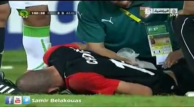الاشواط الاضافية مباراة الجزائر و الكوديفوار 3-2 ربع نهائي كاس افريقيا 2010